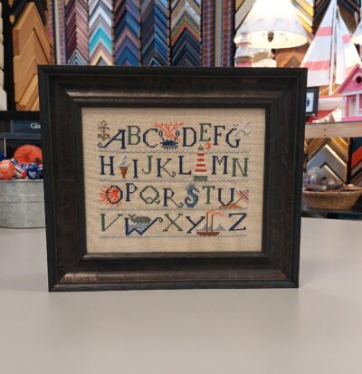 Cross stitch ocean sampler