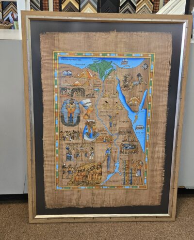 black matting map nonglare glass