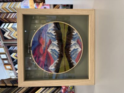 Cross stitch in hoop