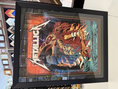 Metallica concert poster
