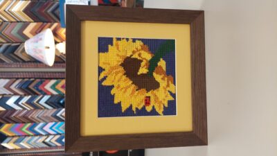 needlepoint sunflower